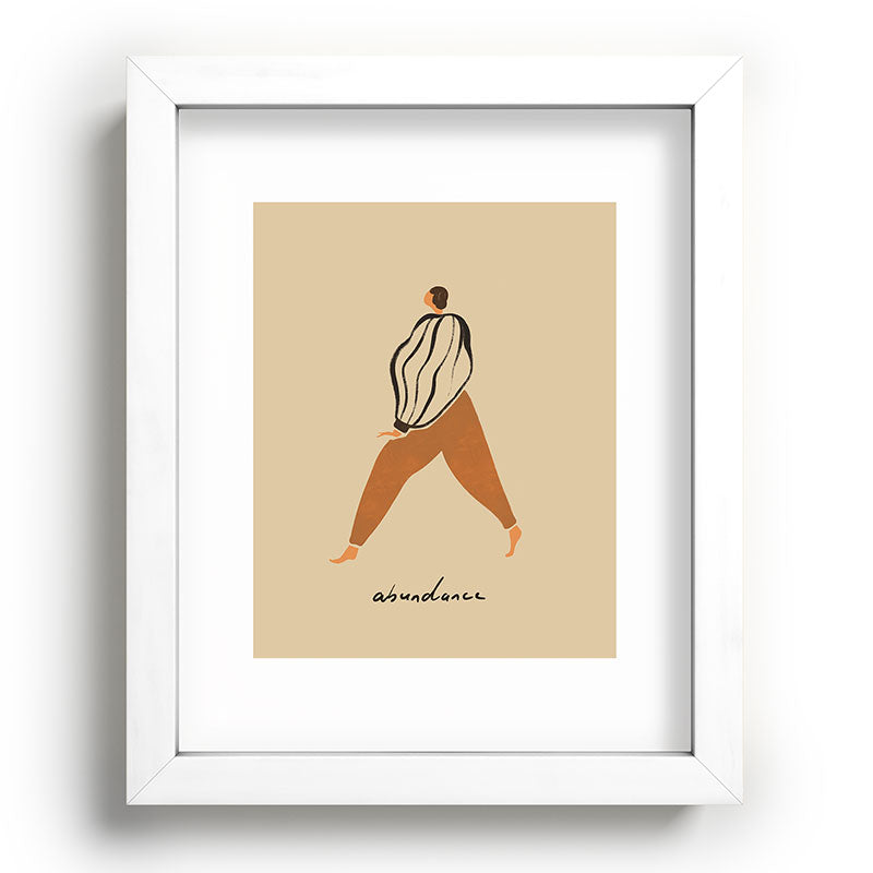 A for Abundance Framed Art Print