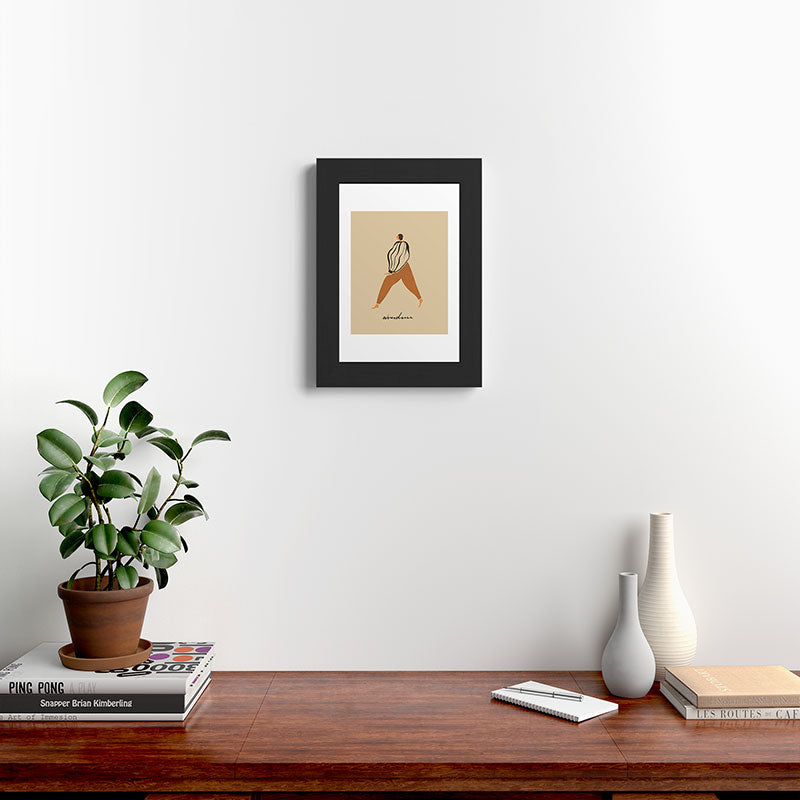 A for Abundance Framed Art Print