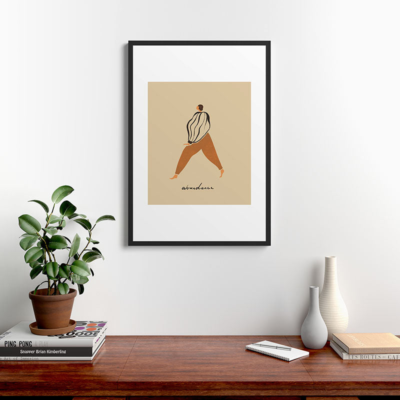 A for Abundance Framed Art Print
