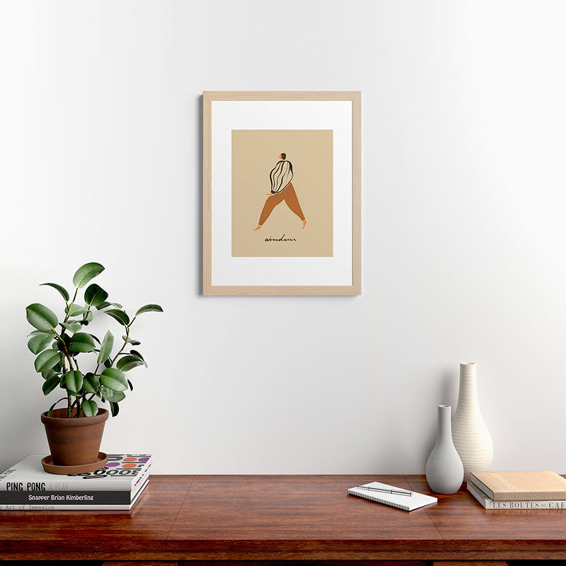 A for Abundance Framed Art Print