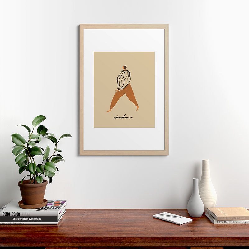 A for Abundance Framed Art Print
