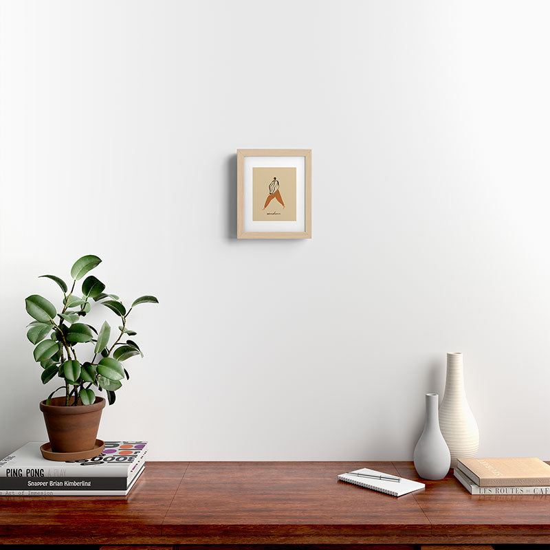 A for Abundance Framed Art Print