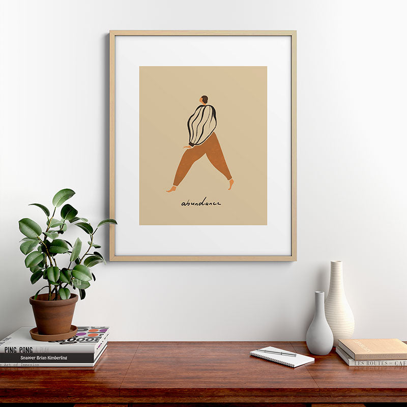 A for Abundance Framed Art Print