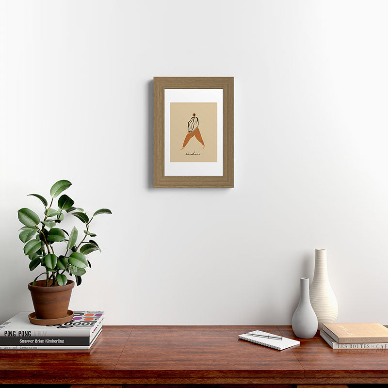 A for Abundance Framed Art Print