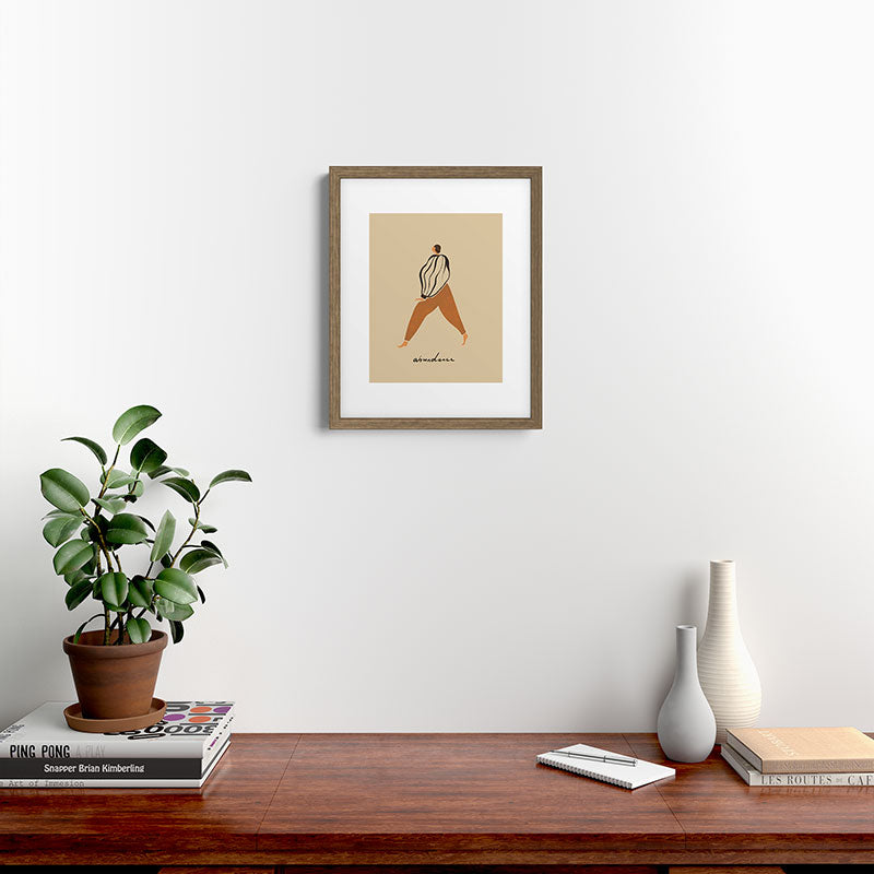 A for Abundance Framed Art Print