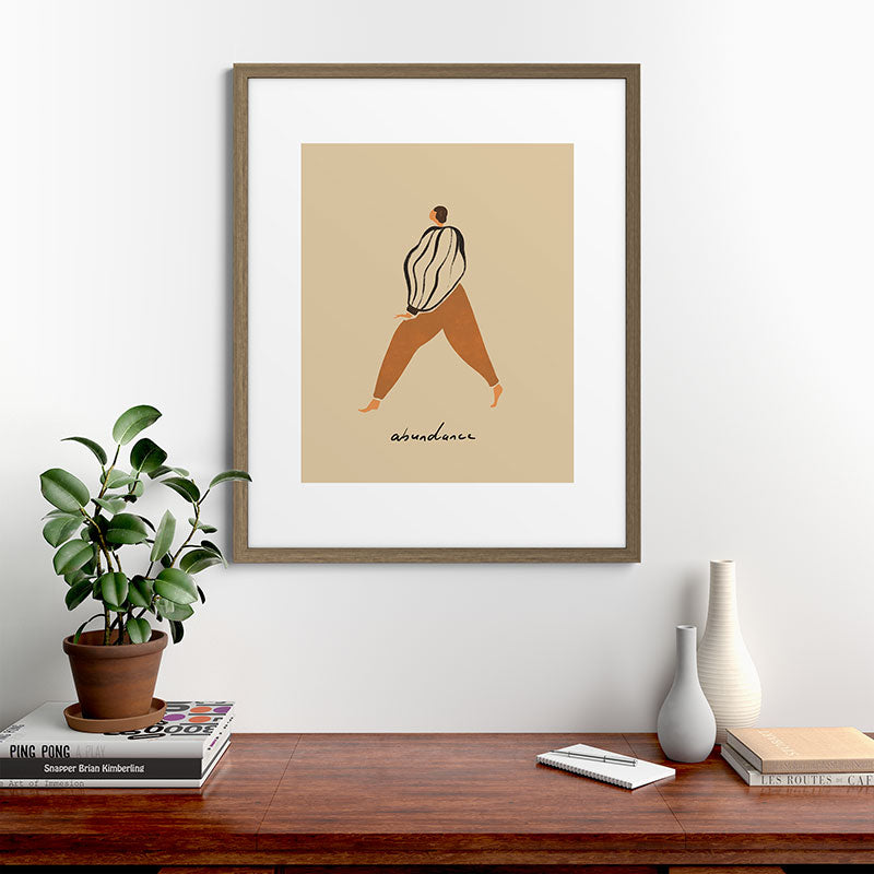 A for Abundance Framed Art Print