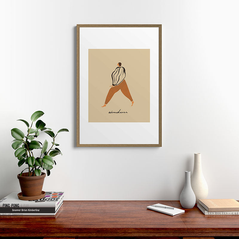 A for Abundance Framed Art Print