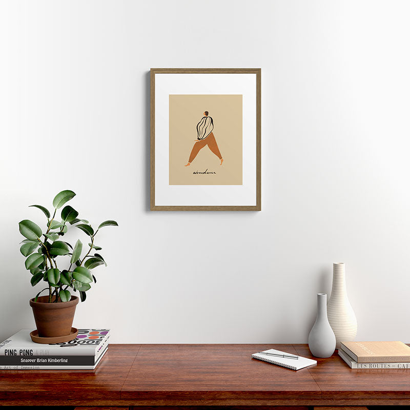 A for Abundance Framed Art Print