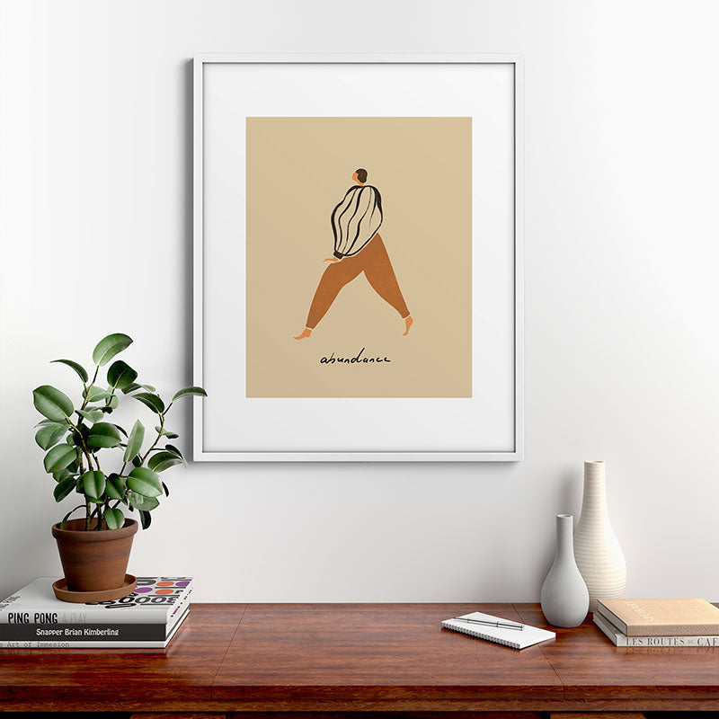 A for Abundance Framed Art Print
