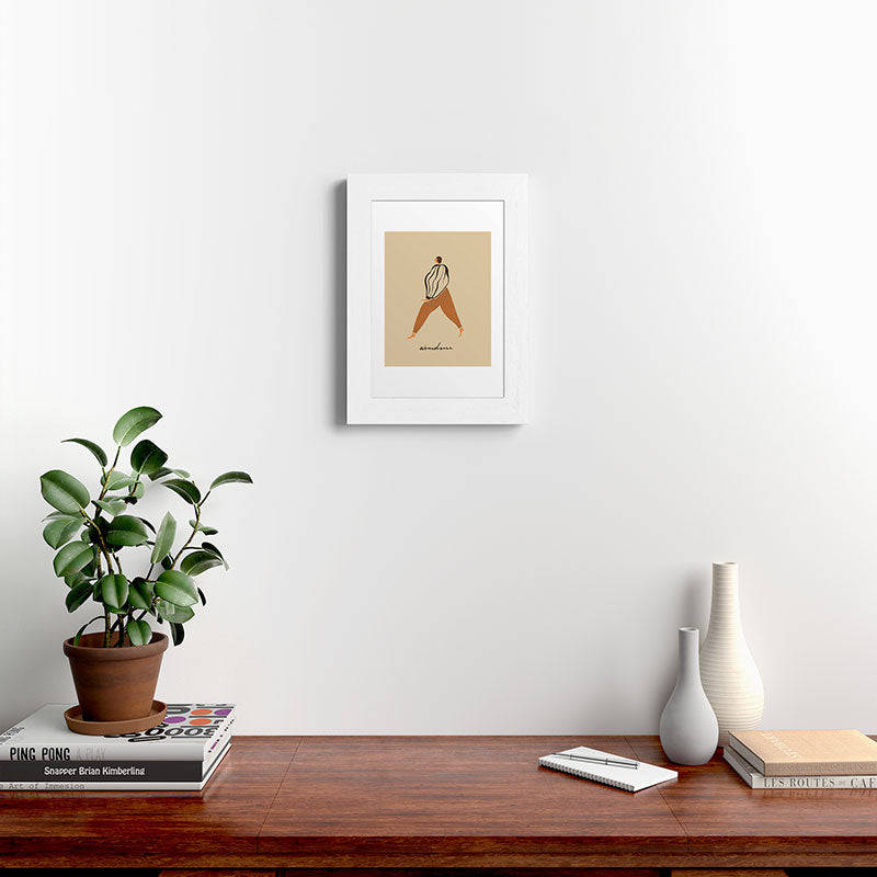 A for Abundance Framed Art Print