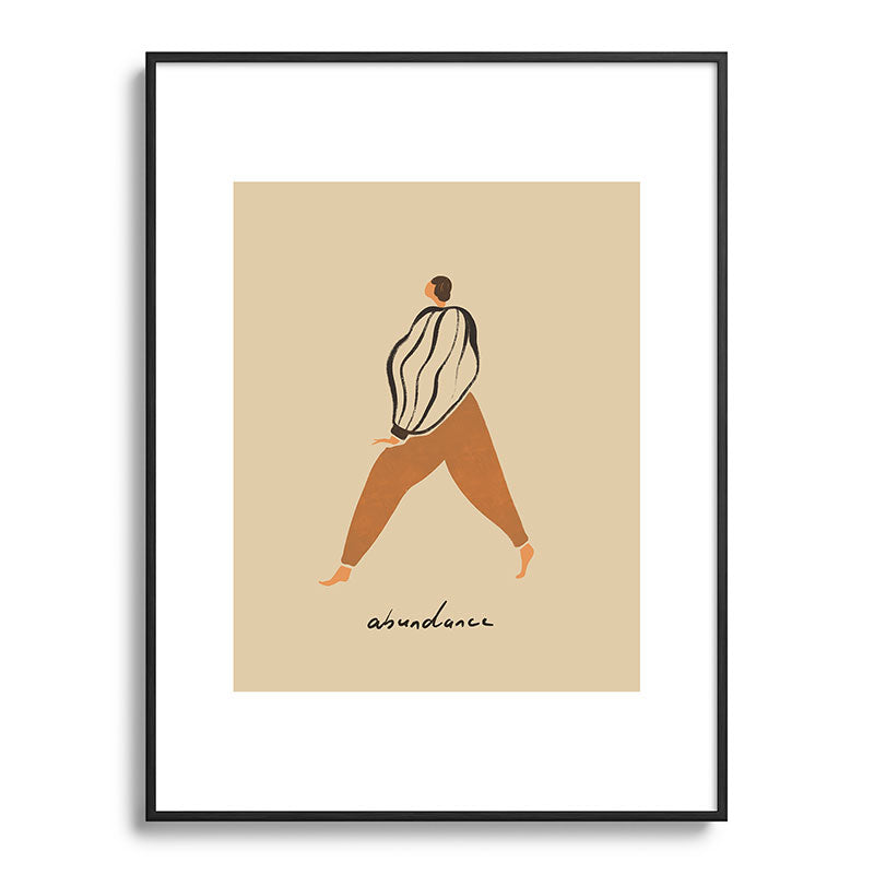 A for Abundance Framed Art Print