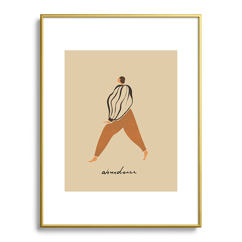 A for Abundance Framed Art Print
