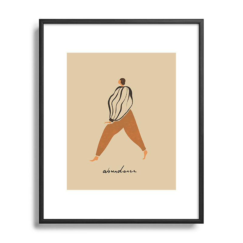 A for Abundance Framed Art Print