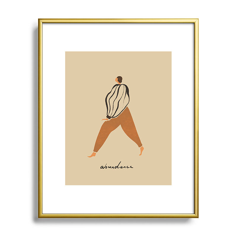 A for Abundance Framed Art Print
