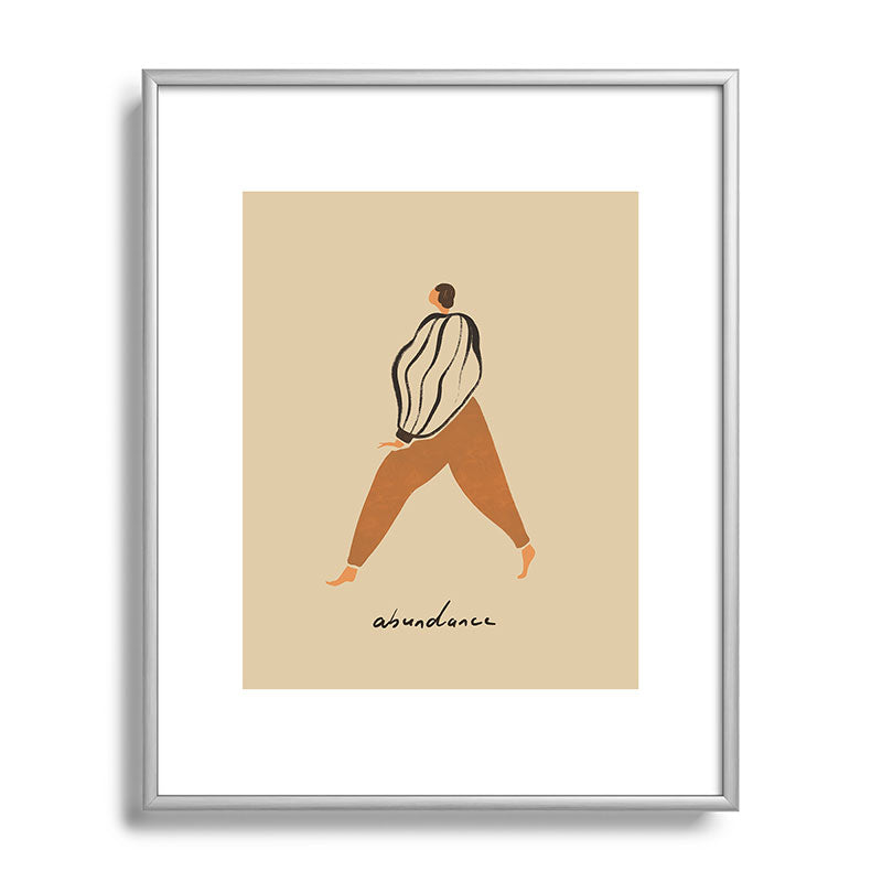A for Abundance Framed Art Print