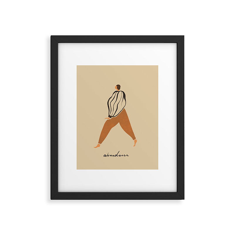 A for Abundance Framed Art Print
