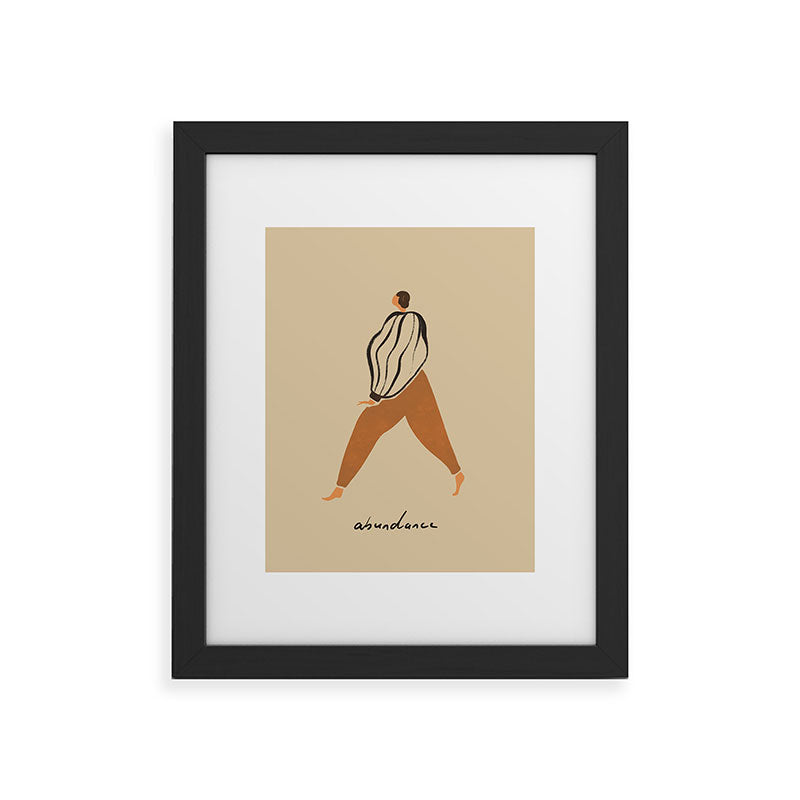 A for Abundance Framed Art Print