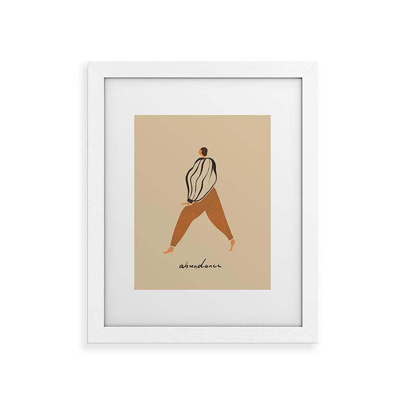 A for Abundance Framed Art Print
