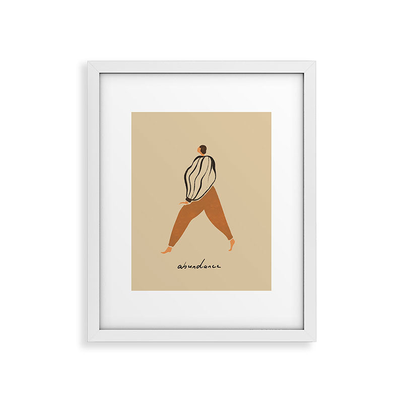 A for Abundance Framed Art Print