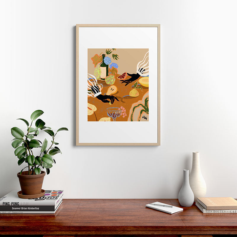 A Handful of Love Framed Art Print