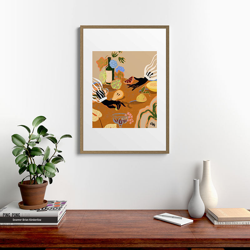 A Handful of Love Framed Art Print
