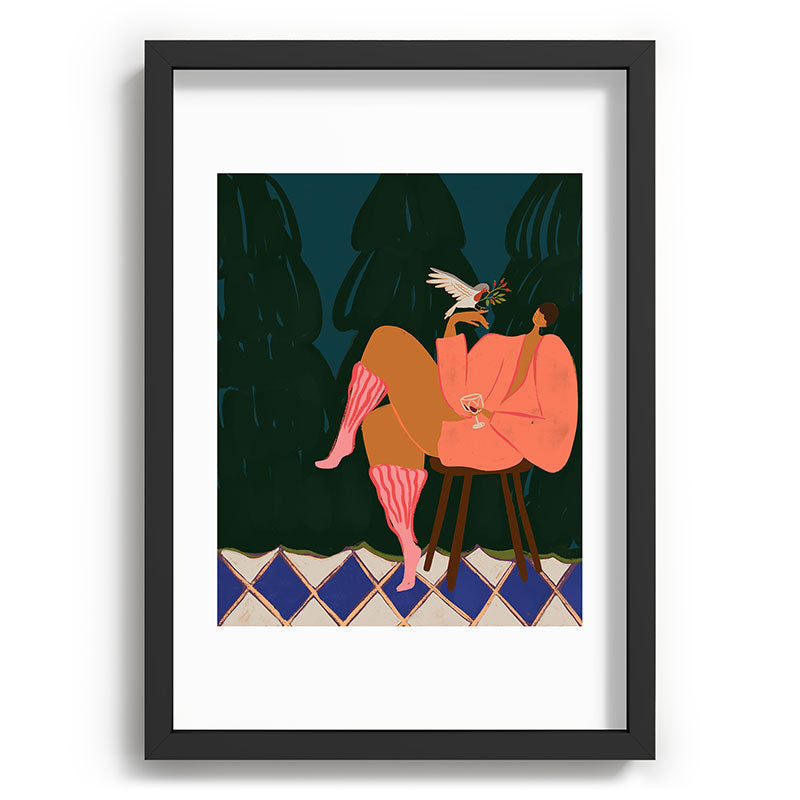 A Lil Birdy Told Me Framed Art Print