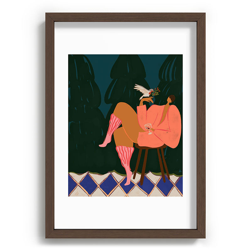 A Lil Birdy Told Me Framed Art Print