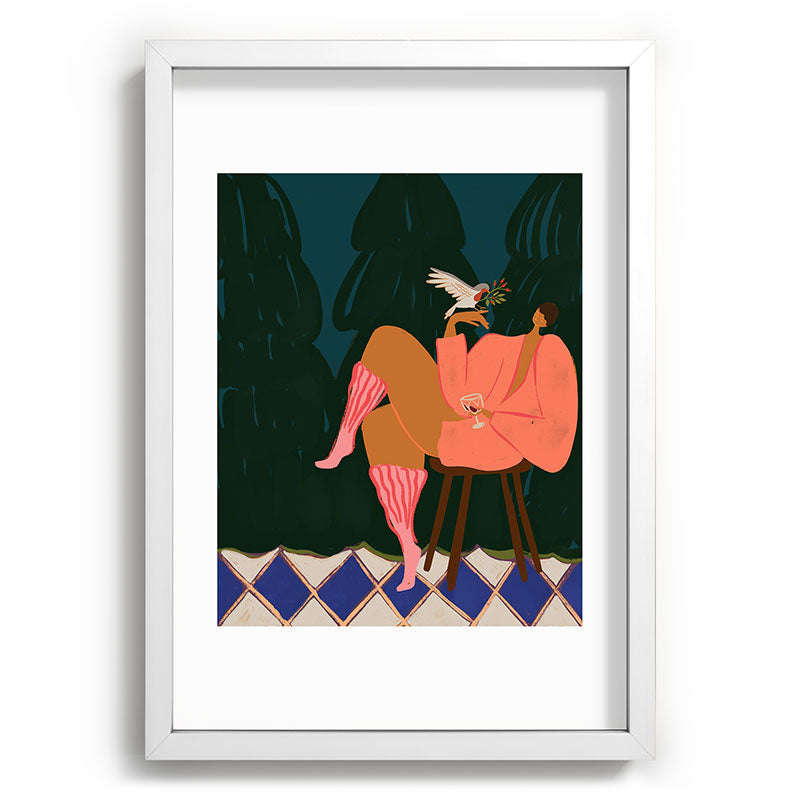A Lil Birdy Told Me Framed Art Print