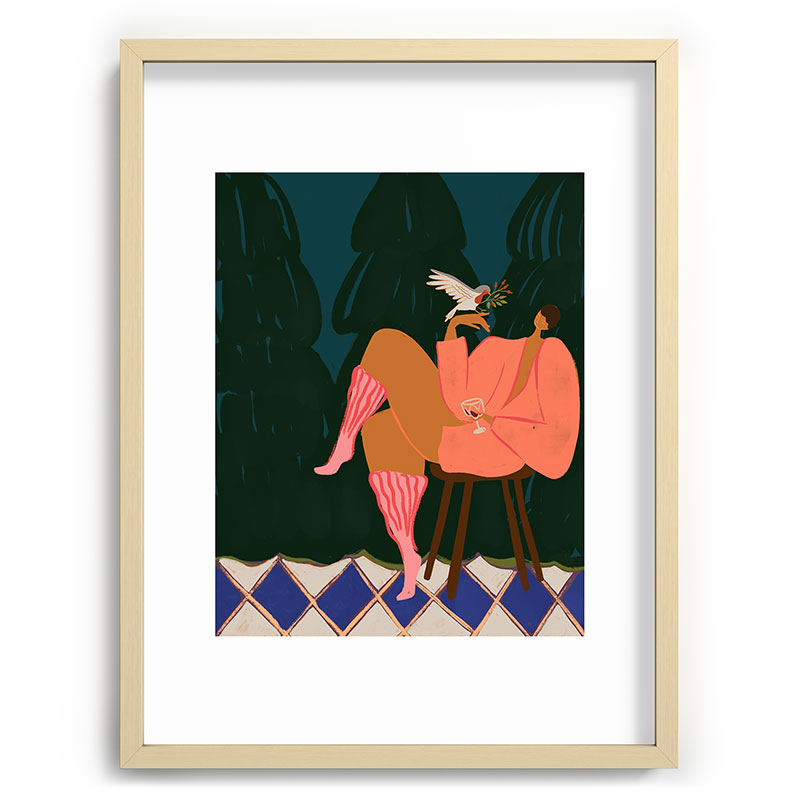 A Lil Birdy Told Me Framed Art Print