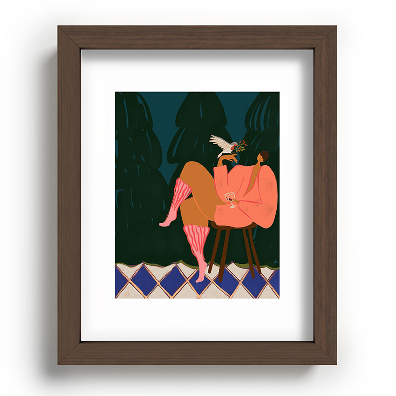 A Lil Birdy Told Me Framed Art Print