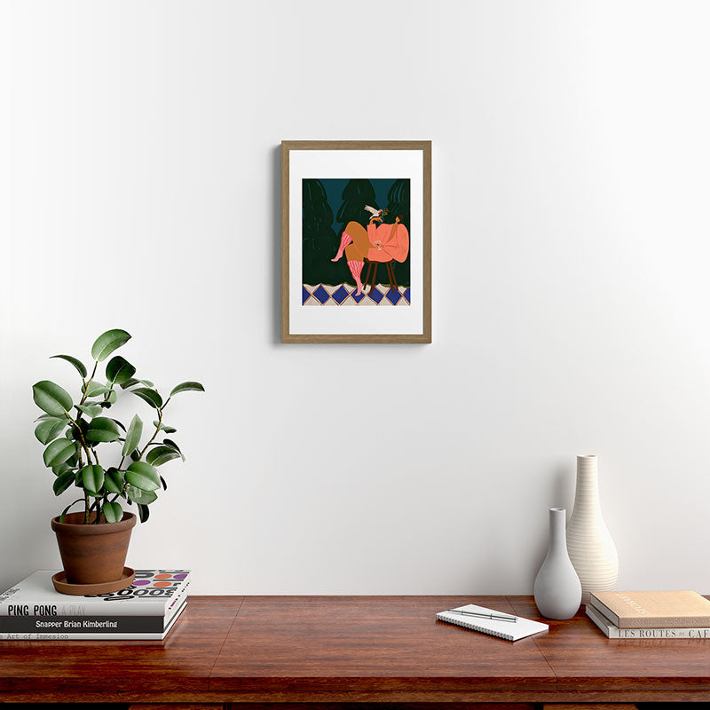 A Lil Birdy Told Me Framed Art Print