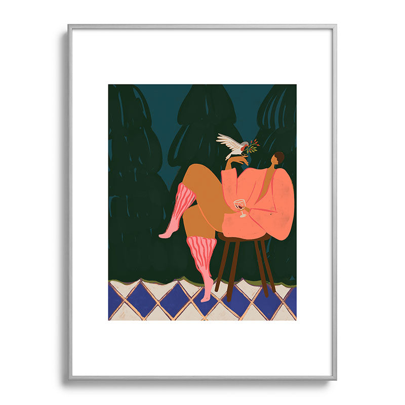 A Lil Birdy Told Me Framed Art Print