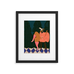 A Lil Birdy Told Me Framed Art Print
