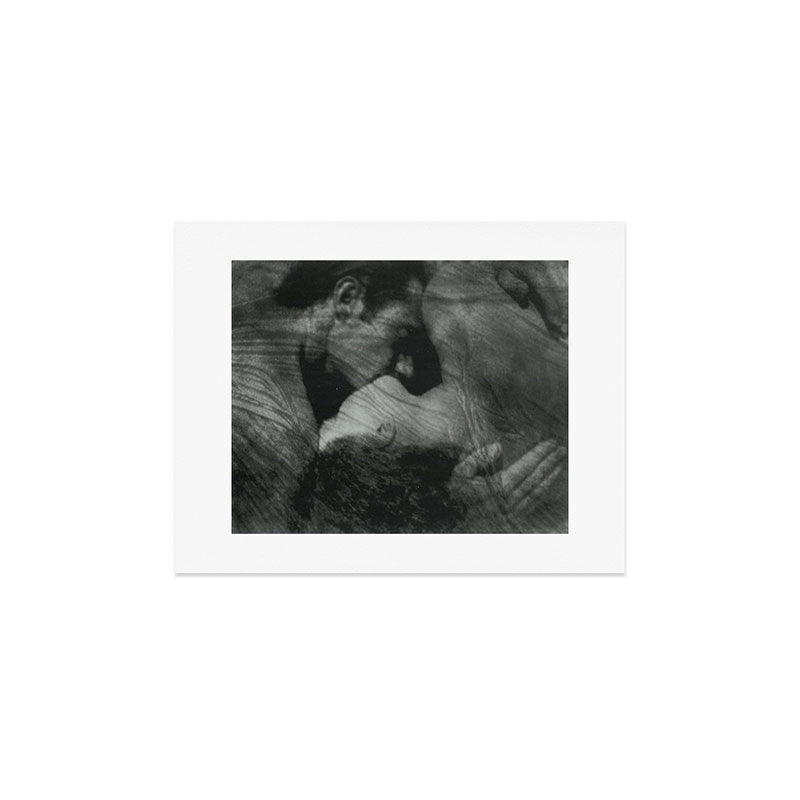 1912, The Kiss, Lovers black and white photography by Anne Brigmann Art Print