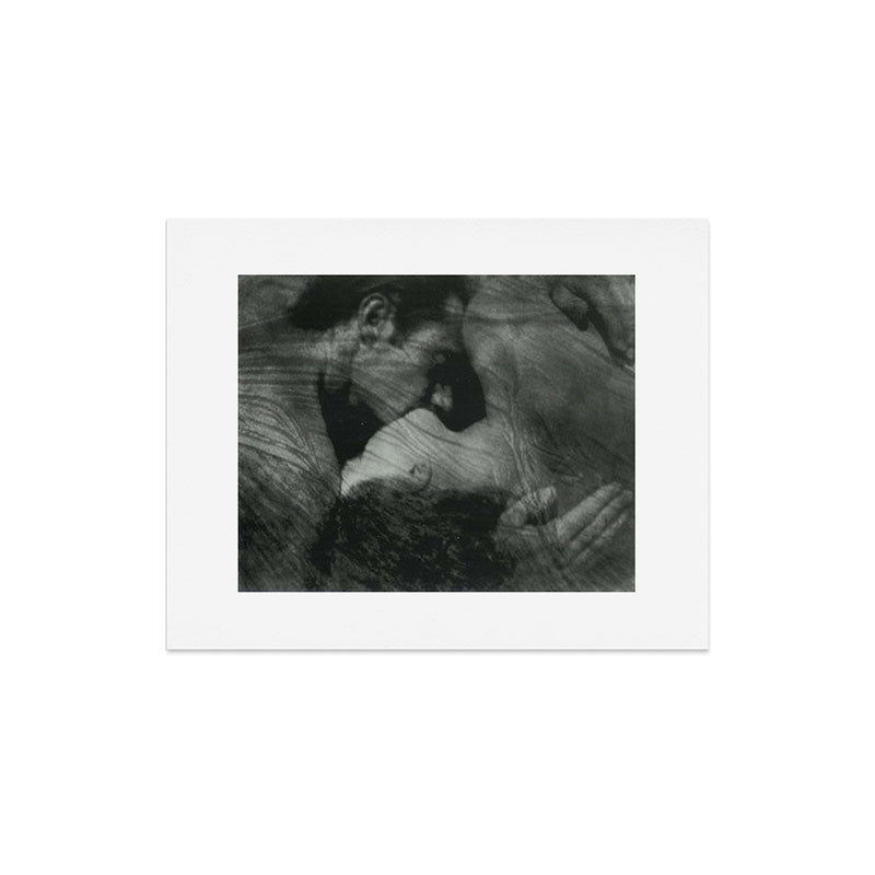 1912, The Kiss, Lovers black and white photography by Anne Brigmann Art Print