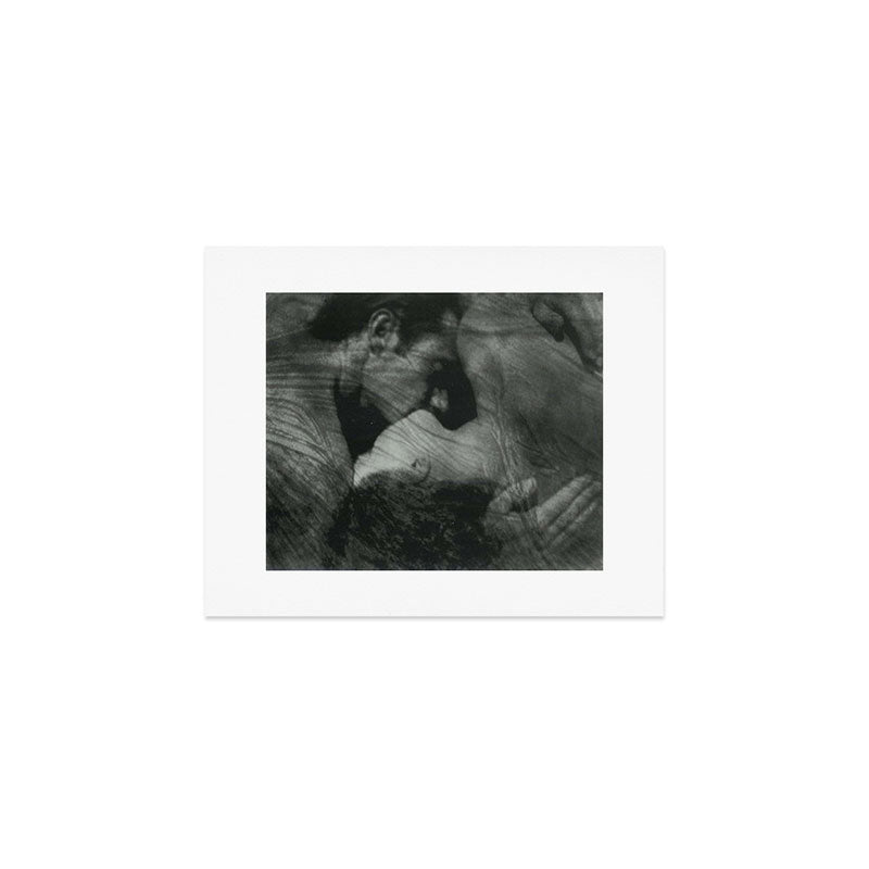 1912, The Kiss, Lovers black and white photography by Anne Brigmann Art Print