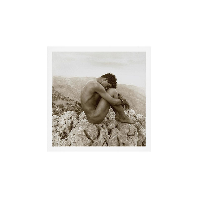 Caino' Male Nude black and white photograph / black and white photography by Wilhem von Gloeden Art Print