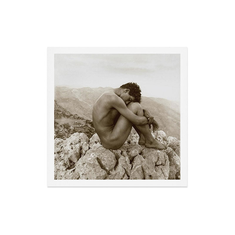 Caino' Male Nude black and white photograph / black and white photography by Wilhem von Gloeden Art Print