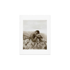 Caino' Male Nude black and white photograph / black and white photography by Wilhem von Gloeden Art Print