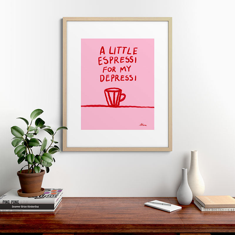 A Little Espressi  Framed Art Print