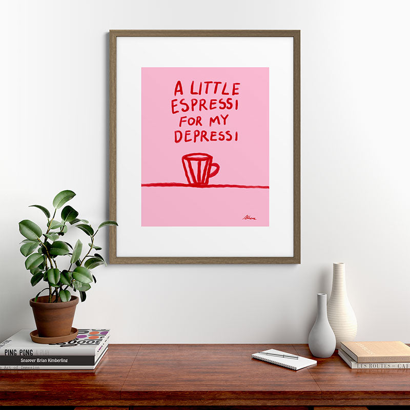 A Little Espressi  Framed Art Print