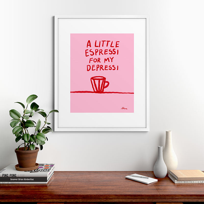 A Little Espressi  Framed Art Print