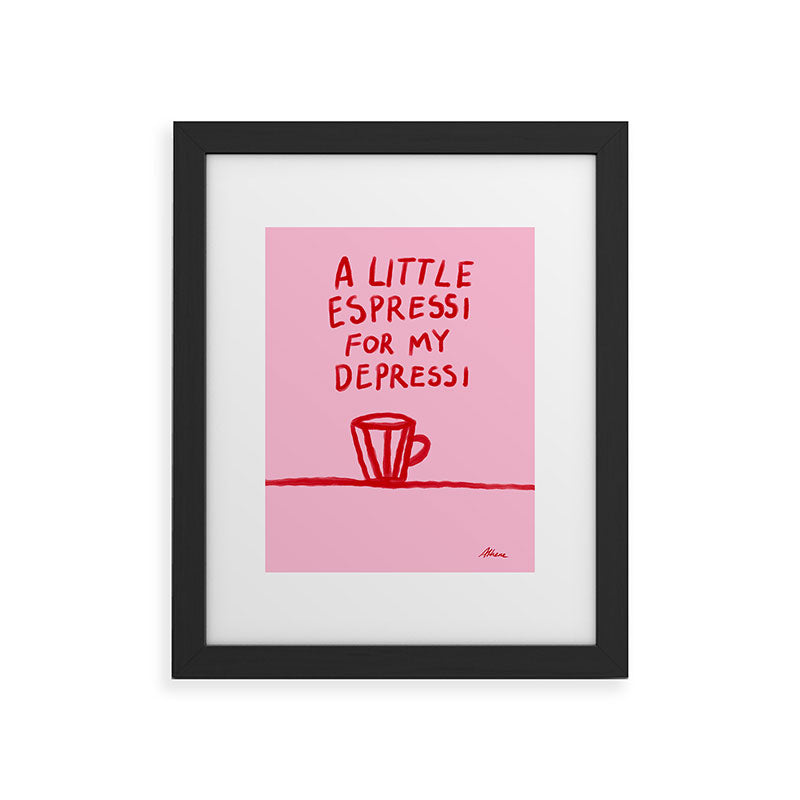 A Little Espressi  Framed Art Print
