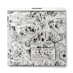 1932 Night-Club Map of Harlem, NY Centerfold from Manhattan Weekly by Elmer Simms Campbell Metal Print