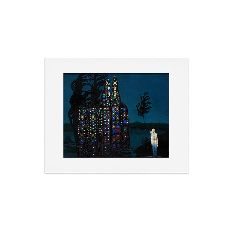 Confirmation of Love,' Magical Realism Portrait Painting by Boles����aw Biegas Art Print