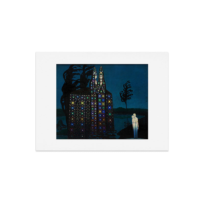 Confirmation of Love,' Magical Realism Portrait Painting by Boles����aw Biegas Art Print
