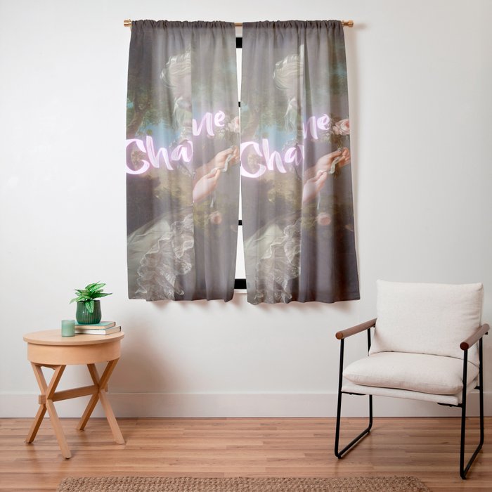 Champagne Diet' Marie Antoinette  Window Curtain