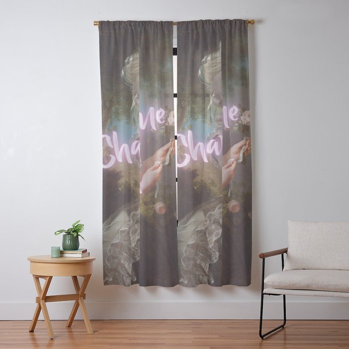 Champagne Diet' Marie Antoinette  Window Curtain