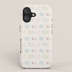 4 Pup Pals Doodle iPhone Case