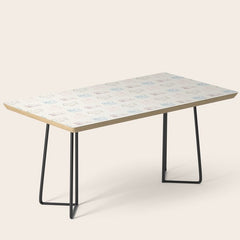 4 Pup Pals Doodle Coffee Table